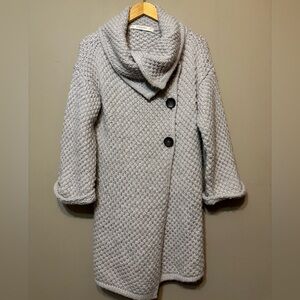 ZARA KNIT Wool Blend Oversized Cardigan